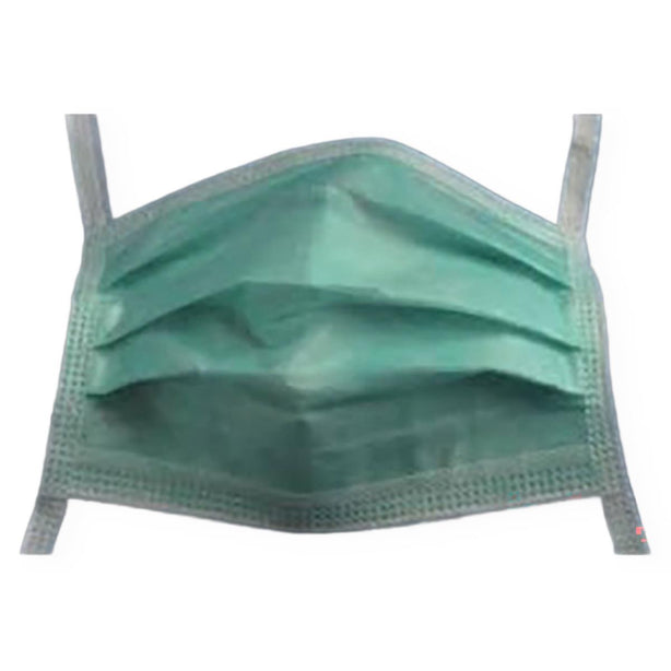 Cardinal Health ASTM Level 1 Duckbill Surgical Masks with Tie Closure AT73835 - 50.0 Each