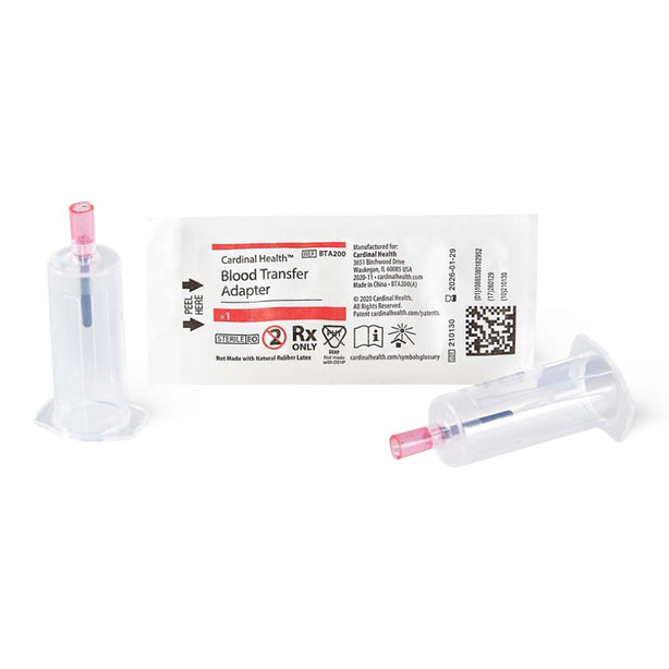 Cardinal Health Blood Transfer Tube Holder with Female Adapter BTA200 - 800.0 Each