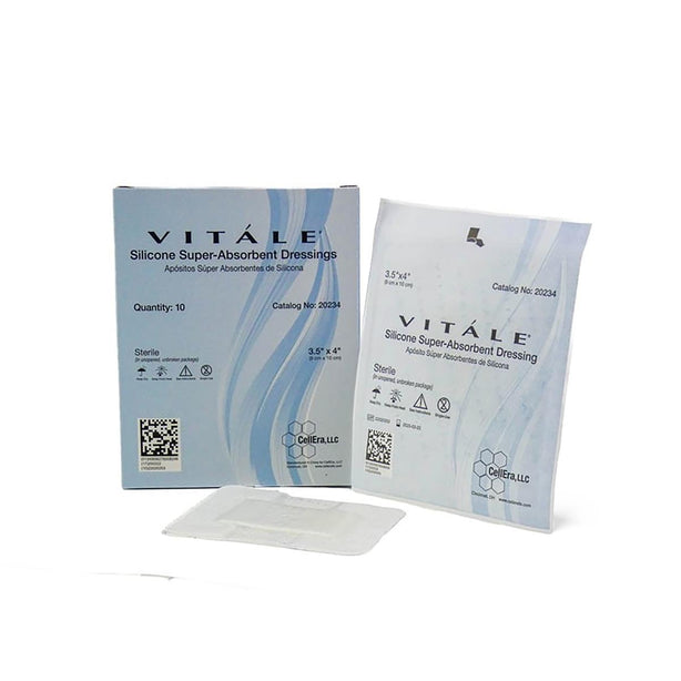 Cellera, Llc. Vitale Silicone Super-Absorbent Wound Dressings 20234 100.0 Each-MDL-ELR20234