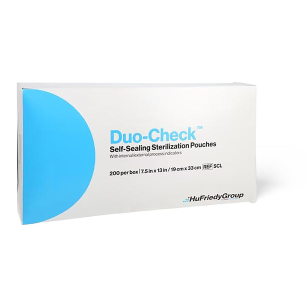 Steris Duo-Check Self-Sealing Sterilization Pouch, 7.5" x 13" (19 cm x 33 cm) - SCL - 1000 Each