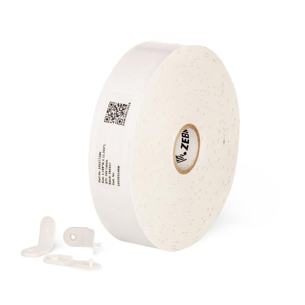 Zebra Technologies Z-Band QuickClip Kit Cartridge Tag, 1.1875" x 11" - 10027730K - 4 Roll