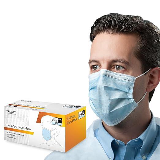 Tronex Company Tronex Level 1 Procedure Face Masks with Earloops 5040B - 50.0 Each