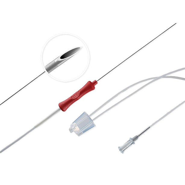 Cook Ova-Stiff EchoTip G48363 Ovum Aspiration Needle Single Lumen, 17G 30cm 17, Flushing Line Length 30cm, B Bevel - MDL-COKG48363 - 1 Each