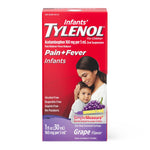 Johnson 301223000 Infant's Tylenol Pain + Fever Oral Suspension, Grape, 160 mg/5 mL, 1 fl. oz. Bottle - MDL-JIP301223000 - 36 Each