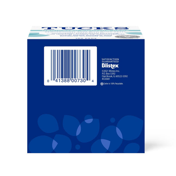 Blistex Cooling Hospital Pack Medicated Tucks Pads - 52100A - 12 Each