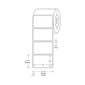 Centurion Centurion Quattro Rx Labels DTL1260PHR - 8.0 Roll