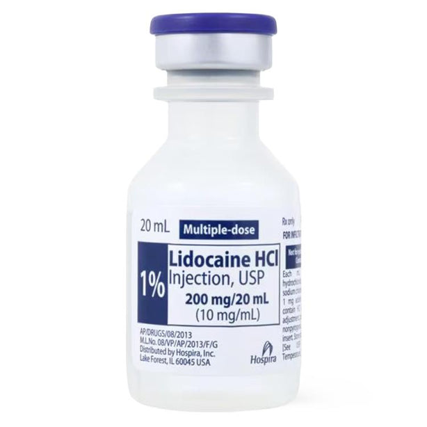 Henry Schein 00404-9888-20 Lidocaine Hydrochloride Injection, 1%, Multi-Dose Vial, 10 mg / mL, 20 mL - MDL-0404-9888-20 - 1 Each