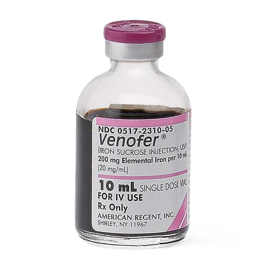 American Regent Inc Venofer Injections 00517-2310-05 - 5.0 Each