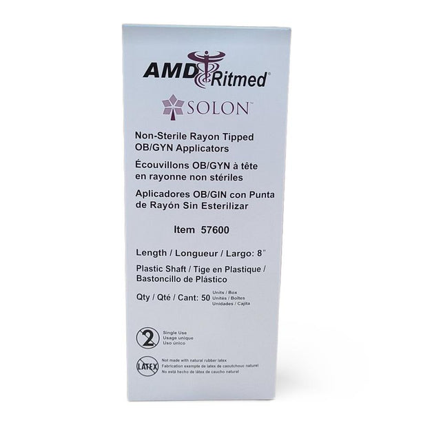Amd-Ritmed Inc OB-GYN Plastic Applicator Swabs 57600 - 500.0 Each