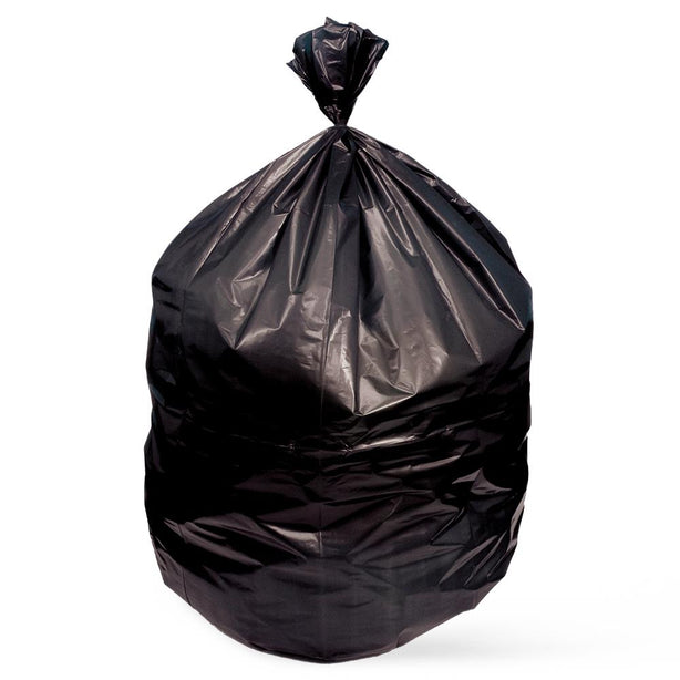 Heritage Bag Low-Density H8046AK R01 Can Liner, Linear Low Density, Black, 1.5 mL, 40 gal. to 45 gal., 40" x 46" - MDL-HTB046AKR01CS - 5 Roll