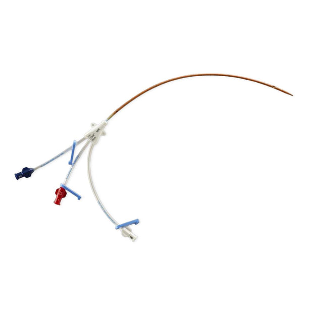 Cook Triple-Lumen Central Venous Catheter Set G51587 Antimicrobial Triple Lumen Polyurethane CVC Full Safety Tray, Curved Needle, 9 Fr x 20cm - MDL-COKG51587 - 1 Each