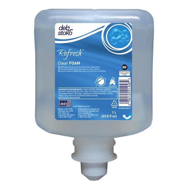 DEB GROUP LTD. Refresh Clear Foam Wash CLR1L 6 Each - MDL-DBACLR1L