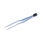 Symmetry Surgical Reusable Olsen 6.5" Smooth Straight Insulated Bipolar Bayonet Forceps with 5 mm Tips - 80204 - 1 Each