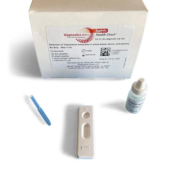 Diagnostics Direct, LLC Diagnostics Direct Syphilis Health Check Test Kit VSC-11-01 - 20.0 Each