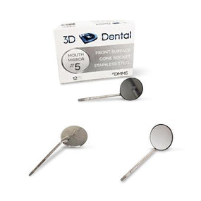 3D DENTAL 3D Dental Mouth Mirrors Cone Sockets DMM5 12 Each