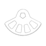 De Soutter Medical Saw Blades for CleanCast Saws 14200 5.0 Each-MDL-DEO14200