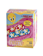 Dukal Looney Tunes Adhesive Bandages, 3/4" x 3", Assorted Tweety Boy / Girl - 1083737 - 1200 Each