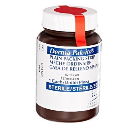 Integra Lifesciences Corp Plain and Iodoform Pak-Its Gauze Packing Strips 59246 - 1.0 Bottle - MDL-DER59246H