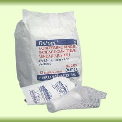 INTEGRA LIFESCIENCES Duform Conforming Bandage, Synthetic, Sterile, 3" x 4.1 yd. - 75203 - 96 Each