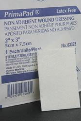 Integra Lifesciences Primapad Nonadherent Non-Adherent Gauze Pad, 3" x 4" - 7575033 - 1200 Each