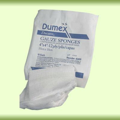Integra LifeSciences Ducare Woven Gauze Sponge, Sterile, 12-Ply, 4" x 4" - 82410 - 1280 Each