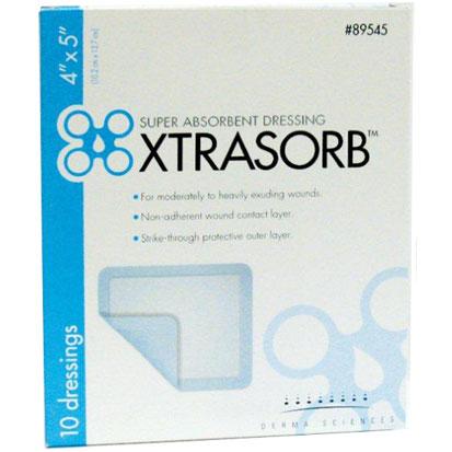 Integra Lifesciences Super Absorbent Xtrasorb Superabsorbent Wound Dressing, Sterile, 4" x 5" - 89545 - 1 Each