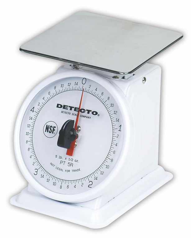 Cardinal/Detecto CO Detecto PT Series Portion Mechanical Dietary Scale, Pounds Only, Weight Capacity of 5 lb. - PT-5R - 1 Each