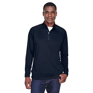 BRODER BROS., CO. Men's Stretch Tech-Shell Quarter-Zip Shirt DG440 NAVY 2XL 1 Each-MDL-DG440NVY2XL