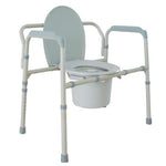 Drive Devilbiss Healthcare, Inc. Heavy-Duty Bariatric Folding Bedside Commode - DHI11117N1