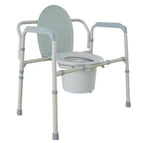Drive Devilbiss Healthcare, Inc. Heavy-Duty Bariatric Folding Bedside Commode - DHI11117N1