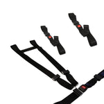 Dick Medical Supply Nylon Cross Harness Restraint System 11170BKFSET 1.0 Each-MDL-DII11170BKFST