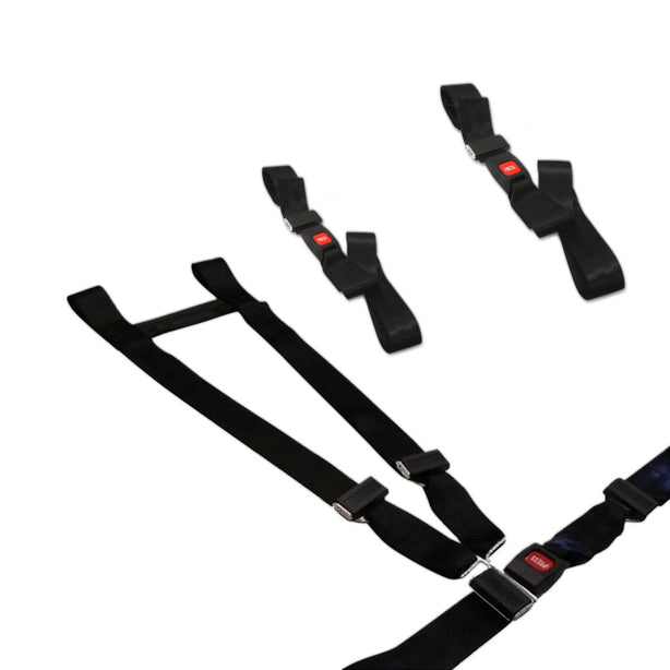 Dick Medical Supply Nylon Cross Harness Restraint System 11170BKFSET 1.0 Each-MDL-DII11170BKFST