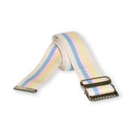 Dick Medical Cotton 64031LPA Striped Gait Belt with Metal Drop-Jaw Buckle, Light Pastel, 36" - MDL-DII64031LPA - 1 Each
