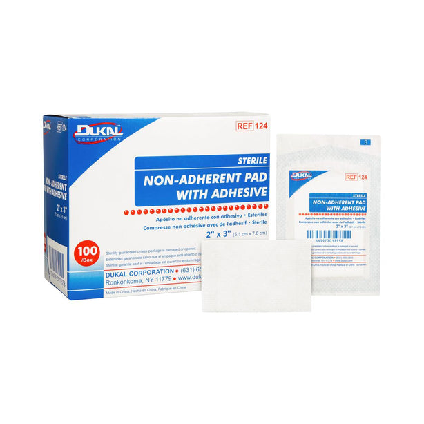 DUKAL CORPORATION Nonadherent Pad Dressing with Adhesive 124 2400 Each-MDL-DKL124