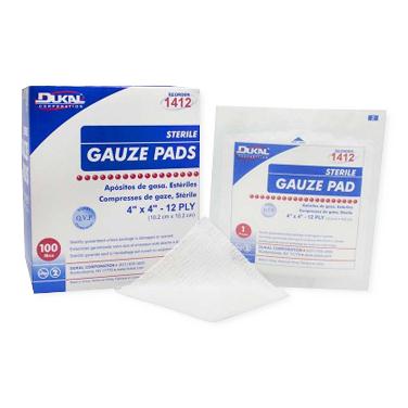 Dukal Corporation Gauze Pads 1412 - 1200.0 Each - MDL-DKL1412