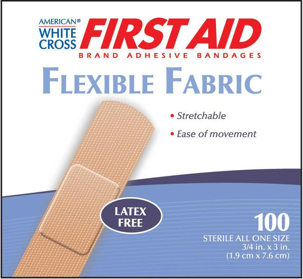 DUKAL CORPORATION American White Cross Fabric Adhesive Strips 1580033 1200 Each - MDL-DKL1580033