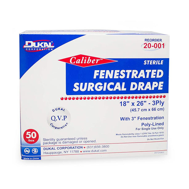 Dukal Corporation Dukal Caliber Surgical Drapes 20-001 300.0 Pack-MDL-DKL20001