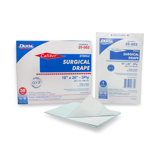 Dukal Corporation Dukal Caliber Surgical Drapes 20-002 300.0 Pack-MDL-DKL20002