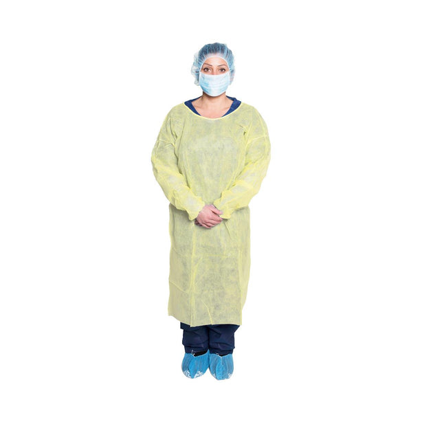 DUKAL CORPORATION Nonsterile Fluid-Resistant PP Protective Isolation Gowns 301SP 50 Each - MDL-DKL301SP