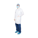 Dukal without Pockets Antistatic Lab Coat, White, Nonsterile, Size 3XL - 345P - 50 Each