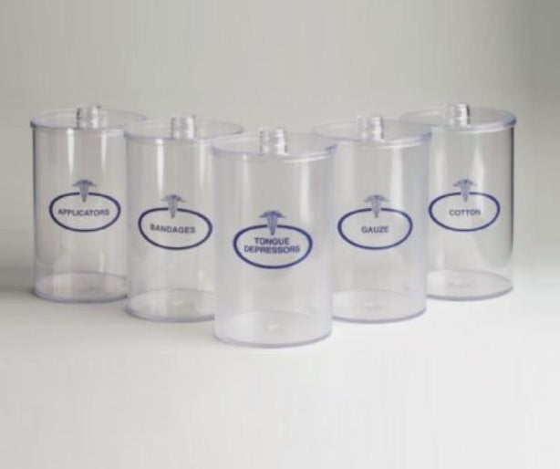 Tech-Med Services Flint Glass Jars 4019 - 5.0 Each - MDL-DKL4019