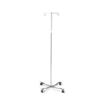 Tech-Med Services Mobile IV Pole with 2 Hooks 4353 1.0 Each-MDL-DKL4353