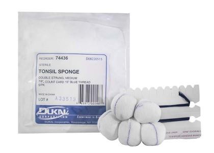 Dukal Corporation Dukal Tonsil Sponges 74437 - 100.0 Card - MDL-DKL74437