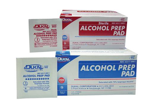 Dukal Corporation Dukal Alcohol Prep Pads 853 - 200.0 Each - MDL-DKL853Z
