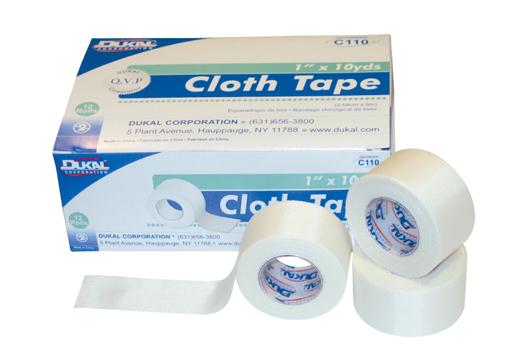 Dukal Surgical Nonsterile Cloth Tape, 1" x 10 yd. - C110 - 144 Each