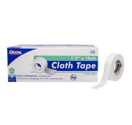 Dukal Surgical Nonsterile Cloth Tape, 3" x 10 yd. - C310 - 48 Each