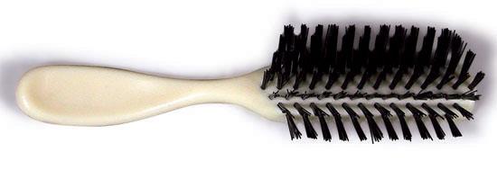 Dukal DawnMist Adult Brushes HB01 7.25" Ivory Hairbrush with Nylon Tuft Bristles - MDL-DKLHB01H - 1 Each