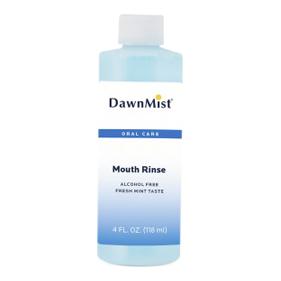Dukal DawnMist MR3350-60 Alcohol-Free Mint Mouth Rinse with Twist Cap, 4 oz. - MDL-DKLMR335060H - 1 Each