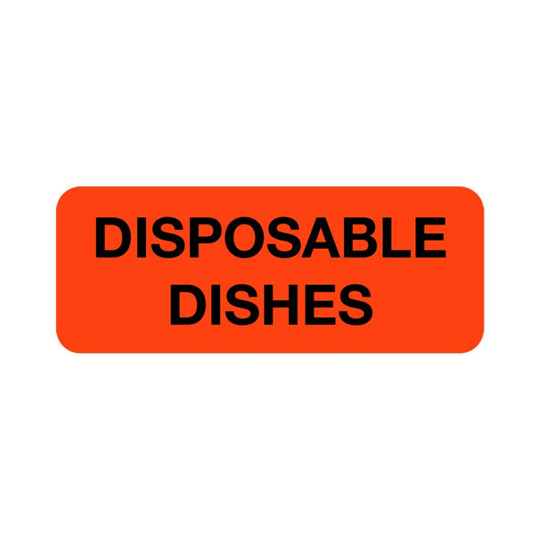 Centurion Disposable Dish Labels - DL117 - 3 Roll - MDL-DL117