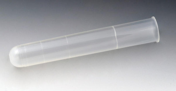 Globe Scientific Plastic Test Tube, 16 x 100 mm (12 mL), Polypropylene, No Rim, No Cap, Bulk - 111041 - 2000 Each